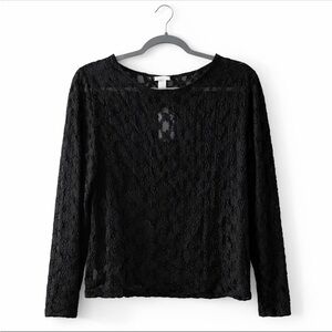 Target Black Lace Blouse